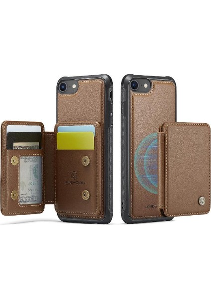 IPhone 7/8 Için Kılıf Ayrılabilir Cüzdan Rfıd Engelleme 2 In 1 Standı (Yurt Dışından)