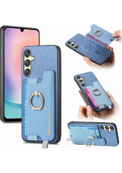 Samsung Galaxy A24 Halka Standı Tutucu Cüzdan Magsafe Uyumlu (Yurt Dışından)