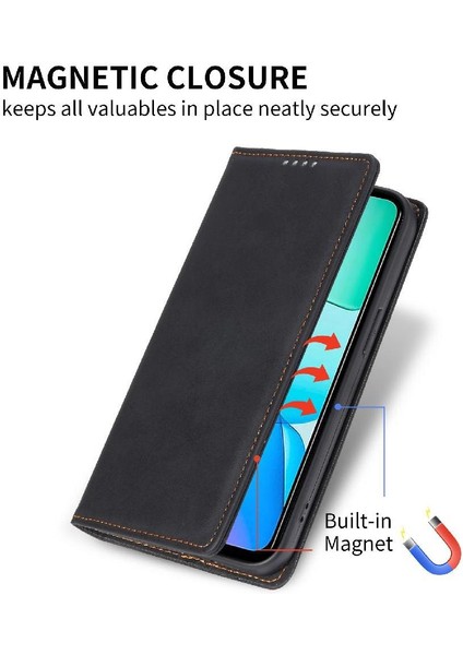 Xiaomi Redmi Için Flip Case 13 4g Kickstand Iş Rahat Tpu Darbeye (Yurt Dışından)