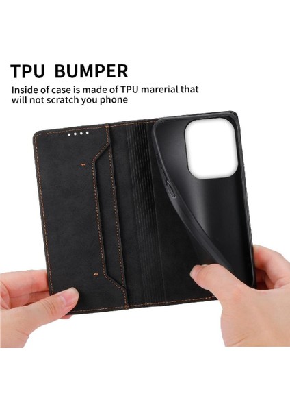 Xiaomi Redmi Için Flip Case 13 4g Kickstand Iş Rahat Tpu Darbeye (Yurt Dışından)