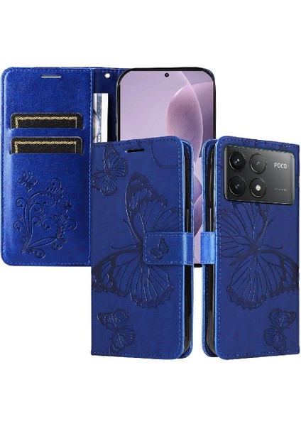 Xiaomi Poco F6 Pro Pu Deri Kart Yuvası Standı ile Darbeye (Yurt Dışından)
