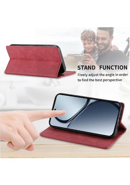 Realme C65 Kickstand Darbeye Kart Yuvası Iş Rahat Için Flip Case (Yurt Dışından) fırsatları
