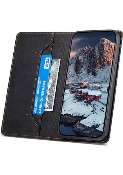 Realme 12 Pro 5g Kart Yuvası Tpu Iş Rahat Kickstand Için Flip Case (Yurt Dışından)