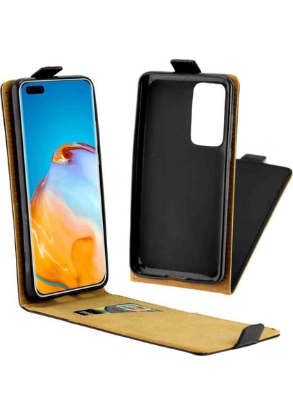 Huawei P40 Pro Iş Tarzı Koruyucu Kapak Tpu Için Dikey Flip Case (Yurt Dışından)