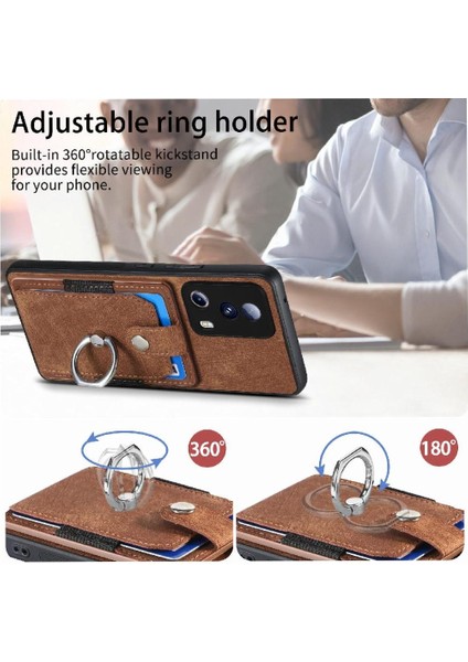 Xiaomi 13 Lite Için Kılıf Manyetik Araç Montaj Crad Yuvası Standı Halka Tutucu (Yurt Dışından) modelleri