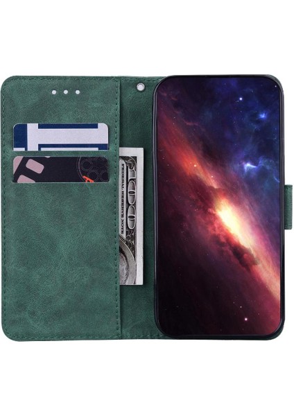Realme Gt 6t Kickstand Özelliği Premium Pu Deri Geometrik Için Flip Case (Yurt Dışından)