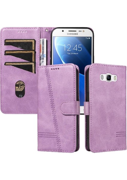 Samsung Galaxy J5 Için Filp Durumda 2016 Ayrılabilir Siyah Bilezik Preslenmiş Pu (Yurt Dışından)