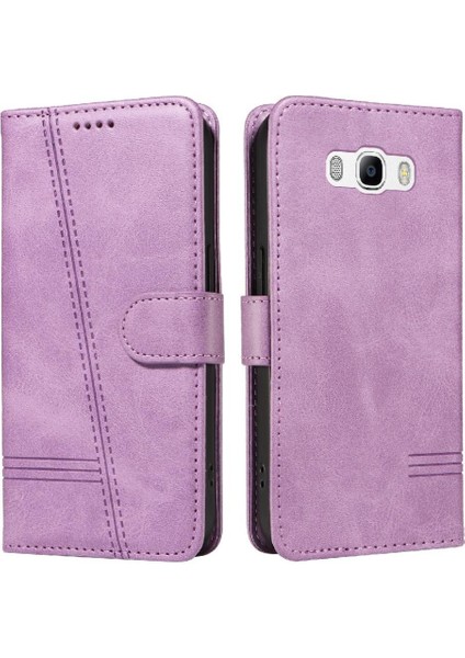 Samsung Galaxy J5 Için Filp Durumda 2016 Ayrılabilir Siyah Bilezik Preslenmiş Pu (Yurt Dışından)