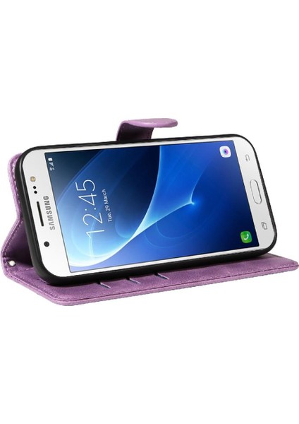 Samsung Galaxy J5 Için Filp Durumda 2016 Ayrılabilir Siyah Bilezik Preslenmiş Pu (Yurt Dışından)