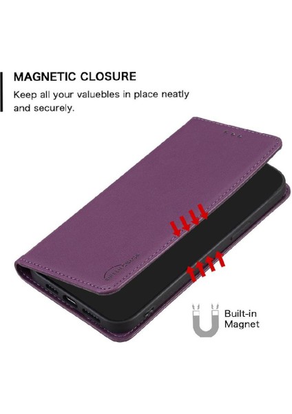 Xiaomi Redmi Not 10 Için Flip Case Pro Max Pu Deri Manyetik Cüzdan Yuvası (Yurt Dışından)