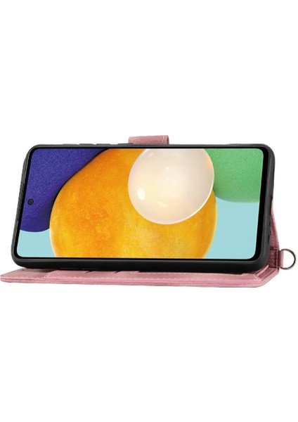 Samsung Galaxy A33 Kabartmalı Darbeye Bileklik Çoklu Için Flip Case (Yurt Dışından)