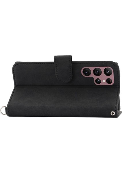 Samsung Galaxy S23 Ultra Kabartmalı Çoklu Kredi Kartı Yuvaları Için Flip Case (Yurt Dışından) fırsatları