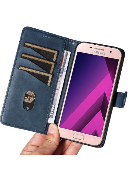 Samsung Galaxy A5 Için Filp Durumda 2017 Ayrılabilir Siyah Bilezik Cüzdan Kılıf (Yurt Dışından)