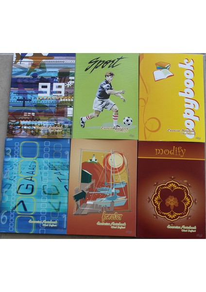 25437 Çizgili Defter A5 120 Yaprak (5 Orta)