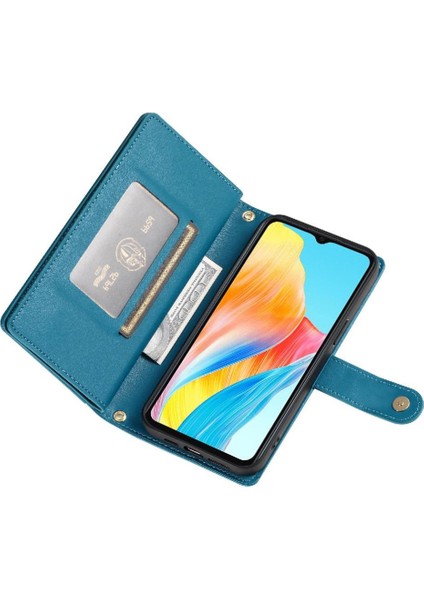 Oppo A38/A18 Çok Fonksiyonlu Kart Yuvaları Cüzdan Bölmesi Için Flip Case (Yurt Dışından) indirimleri