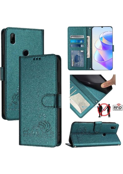 Huawei Y9 Başbakan 2019 Cüzdan Kapak Çevirin Kart Yuvası Tutucu Kickstand (Yurt Dışından)