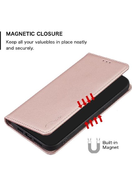 Xiaomi Redmi Not 12 Için Flip Case 5g Manyetik Cüzdan Çok Renkli Pu Yuvası (Yurt Dışından)