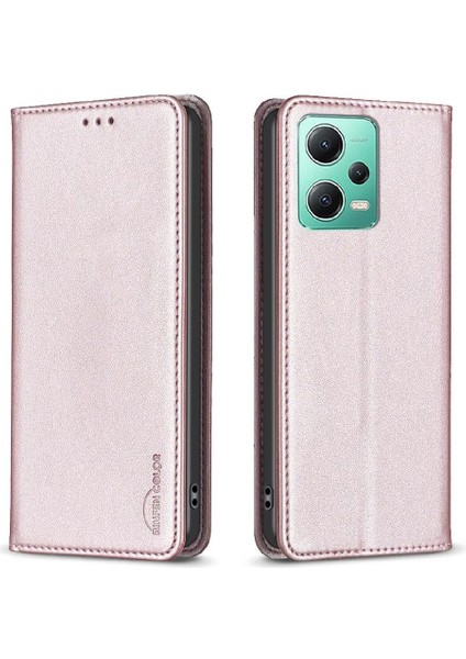 Xiaomi Redmi Not 12 Için Flip Case 5g Manyetik Cüzdan Çok Renkli Pu Yuvası (Yurt Dışından)