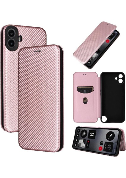 Nothing Flip Case Cmf Telefon 1 Tam Koruma Manyetik Karbon Fiber (Yurt Dışından)
