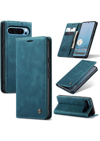 Google Piksel 9 Pro Xl Için Flip Case Manyetik Kapatma Darbeye Vaka Kartı (Yurt Dışından)