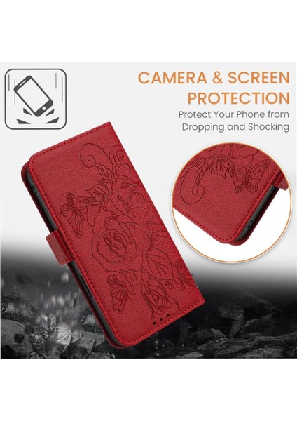 Xiaomi Poco X3 Nfc Pu Deri Kredi Kartı Yuvası ile Manyetik (Yurt Dışından)