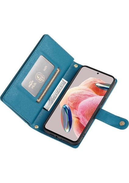 Xiaomi Redmi Not 12 Için Flip Case 4g Kickstand Cüzdan Bölmesi Bilek (Yurt Dışından)