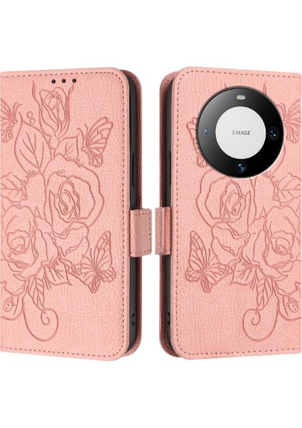 Kredi Kartı Yuvası ile Huawei Mate 60 Için Kılıf Pu Deri Manyetik Cüzdan (Yurt Dışından) indirimleri