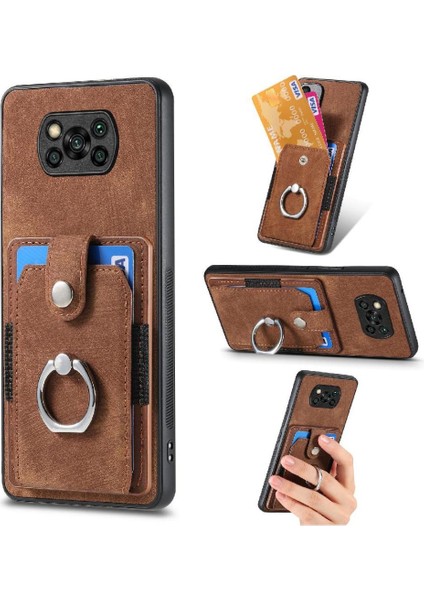 Xiaomi Poco X3 Nfc Standı Halka Tutucu Crad Yuvası Manyetik Araç Montaj (Yurt Dışından)