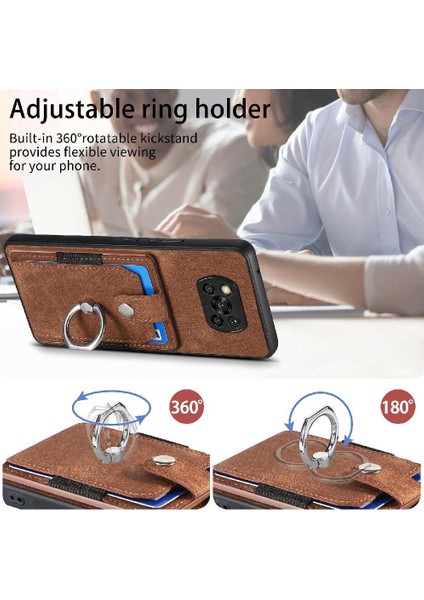 Xiaomi Poco X3 Nfc Standı Halka Tutucu Crad Yuvası Manyetik Araç Montaj (Yurt Dışından)