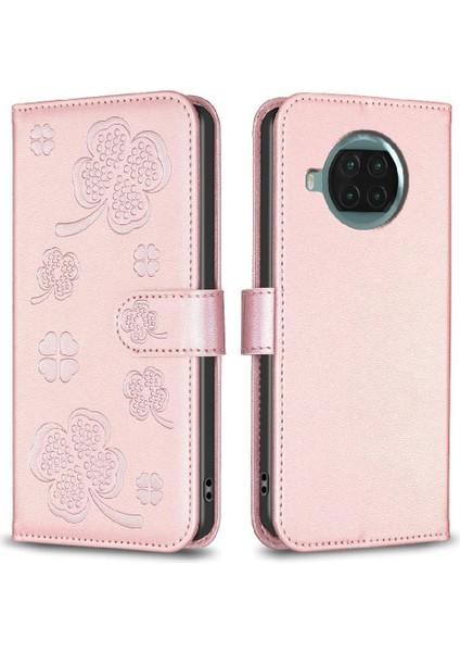 Xiaomi 10T Lite Yonca Çiçek Çok Renkli Pu Deri Kart Için Flip Case (Yurt Dışından)