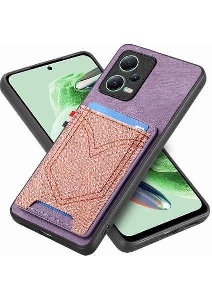 Xiaomi Redmi Için Not 12 5g Kot Cep Tasarım Manyetik Araç Montaj (Yurt Dışından)