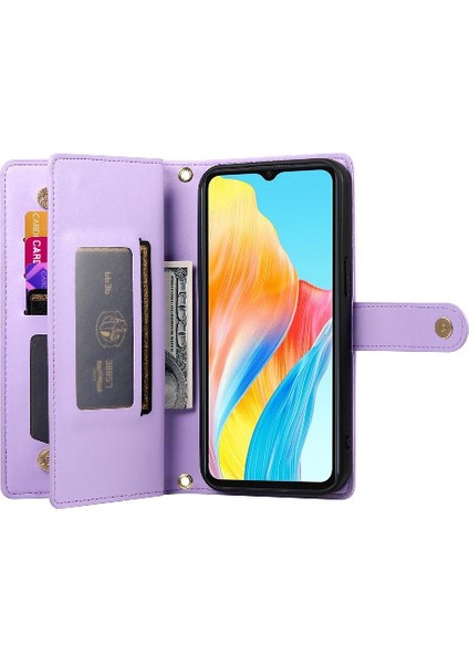 Oppo A38/A18 Çok Fonksiyonlu Kart Yuvaları Cüzdan Bölmesi Için Flip Case (Yurt Dışından) fiyatları