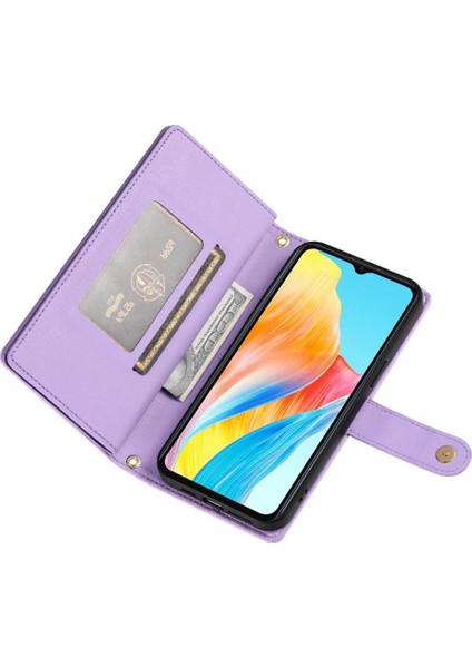 Oppo A38/A18 Çok Fonksiyonlu Kart Yuvaları Cüzdan Bölmesi Için Flip Case (Yurt Dışından) fırsatları