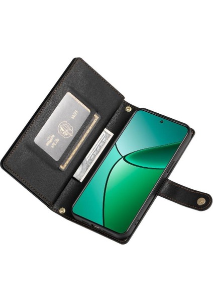 Realme 12 Artı Cüzdan Bölmesi Kickstand Için Flip Case Çok Fonksiyonlu (Yurt Dışından) indirimleri