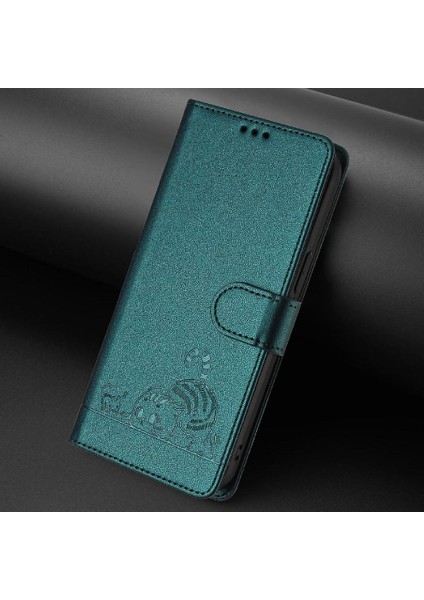 Tecno Camon 19 Pro 5g Kedi Rfıd Cüzdan Kapak Çevirin Kart Yuvası Tutucu (Yurt Dışından)