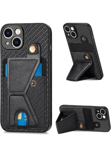 IPhone 14 Için Kılıf Artı Braketi Manyetik Tasarım Standı Fonksiyonu Kart Sahibi (Yurt Dışından)