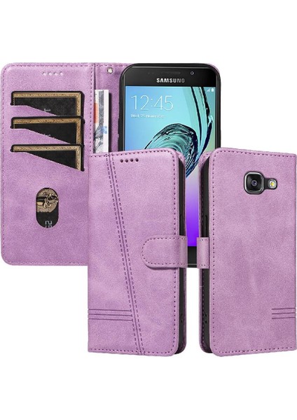 Samsung Galaxy A5 2016 Için Kredi Kartı Yuvası ile Pu Durumda Basılmış Durumda (Yurt Dışından) indirimleri