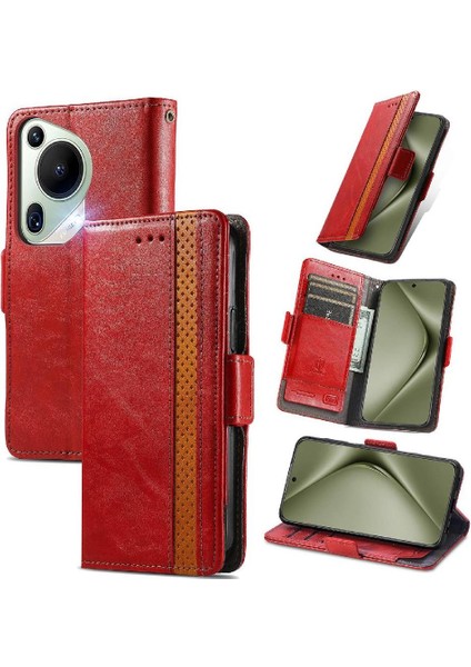 Huaweı Pura 70 Ultra Ekleme Çok Renkli Çoklu Kart Yuvası Cüzdan Için Kılıf (Yurt Dışından)