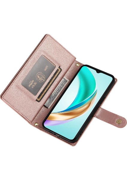 Onur X6B Kickstand Cüzdan Bölmesi Bilek Kayışı Kartı Için Flip Case (Yurt Dışından) modelleri