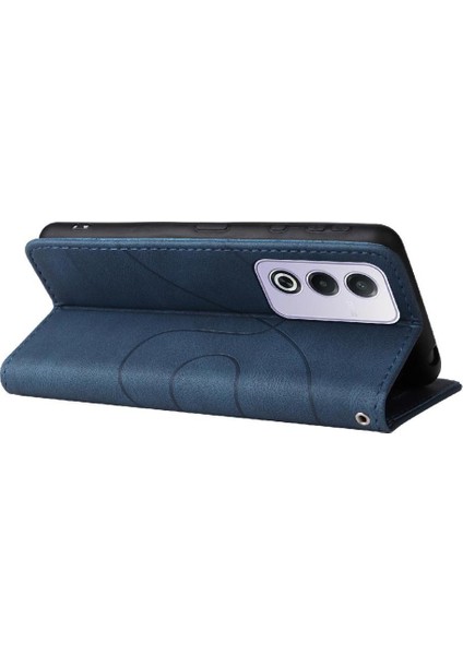 Oppo A3 Pro 5g Için Flip Case Dikiş Renk Deri Cüzdan Kickstand Flip (Yurt Dışından)