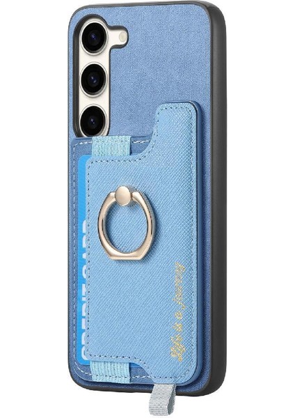 Samsung Galaxy S23 Cüzdan Manyetik Halka Standı Tutucu Magsafe Için Kılıf (Yurt Dışından)