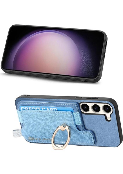 Samsung Galaxy S23 Cüzdan Manyetik Halka Standı Tutucu Magsafe Için Kılıf (Yurt Dışından)