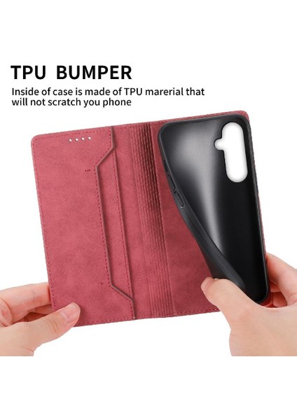 Samsung Galaxy S24 Için Flip Case Kart Yuvası Iş Rahat Tpu Darbeye (Yurt Dışından) indirimleri