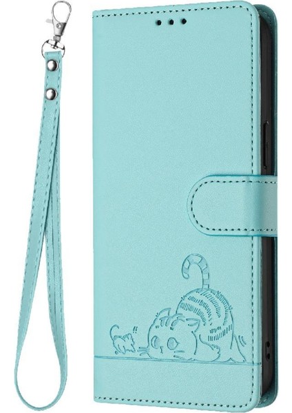 Tecno Camon 20 Pro 5g Kedi Rfıd Kart Yuvası Tutucu Kickstand Cüzdan Için Kılıf (Yurt Dışından)