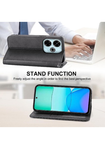 Xiaomi Poco M6 Pro 4g Için Flip Case El Kayışı Standı Günlük Kullanım Eşkenar Dörtgen (Yurt Dışından) fiyatları