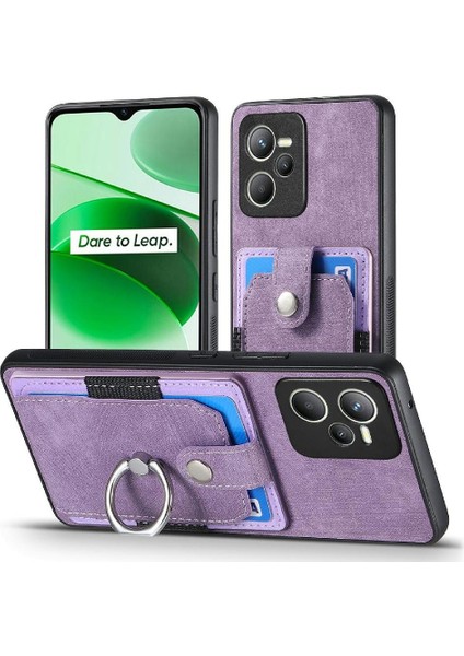 Realme C35 Için Kılıf Standı Manyetik Araç Montaj Crad Yuvası Halka Tutucu (Yurt Dışından) indirimleri