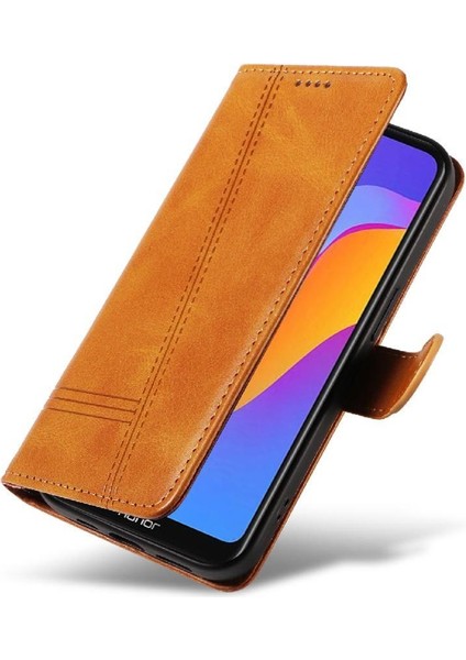 Huawei Y6 2019 Cüzdan Telefon Kılıfı Için Filp Durumda Preslenmiş Pu Deri ile (Yurt Dışından)