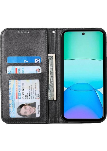 Xiaomi Poco M6 Pro 4g Için Flip Case El Kayışı Standı Günlük Kullanım Eşkenar Dörtgen (Yurt Dışından) indirimleri
