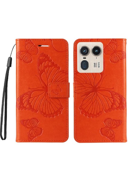 Motorola Moto X50 Ultra 5g Pu Deri Manyetik Kapak Için Kılıf Kart ile (Yurt Dışından)