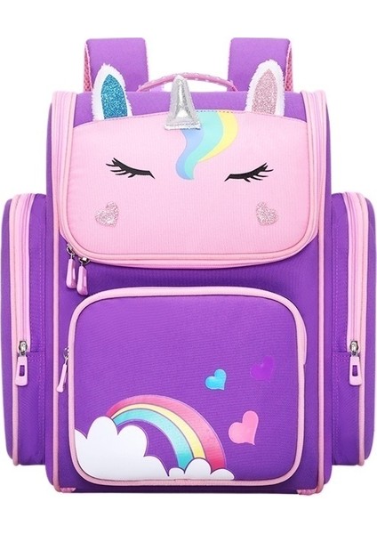 Tek Boynuzlu At Karikatür Ilkokul Öğrencisi Sırt Çantası Kız Yeni Stil Hafif (Yurt Dışından)